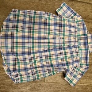 Polo by Ralph Lauren Kids Plaid Button Down Shirt - Blue, Green, Yellow